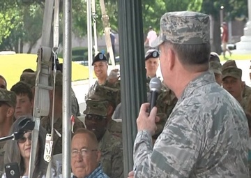 The 36th Infantry Division Change of Command Ceremony B-Roll