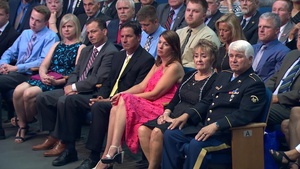 Defense Secretary Participates in Hall of Heroes Induction