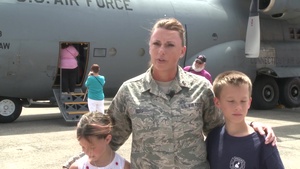 Connecticut Air National Guardsmen Return Home