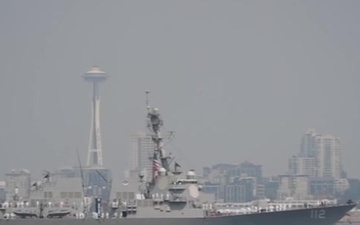 B-Roll of Seattle Seafair Parade of Ships 2017