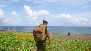 Marine visits battleground at which her grandfather fought serving as a Navajo Code Talker