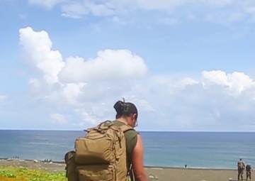 Marine visits battleground at which her grandfather fought serving as a Navajo Code Talker