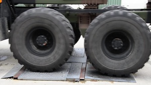 Heavy Expanded Mobility Tactical Truck Brake Test