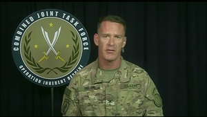 Inherent Resolve Spokesman Briefs Reporters