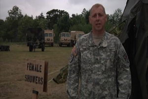 464th Quartermaster Company Conduct Shower Operations