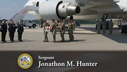 Army Sgt. Jonathon M. Hunter and Army Spc. Christopher M. Harris -- Dignified Transfer