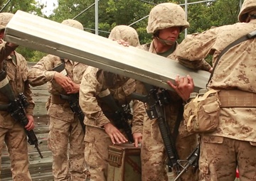 Recruits Face Problem-Solving Obstacle on Parris Island