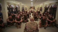 New Marines Receive Advise From Their Parris Island Drill Instructors