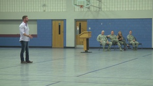 Disabled Veteran Speaks to Airmen