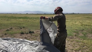 Noble Partner 2017 –Georgia Army National Guard works with British 2nd Battalion, Parachute Regiment for Airborne Insertion B-Roll