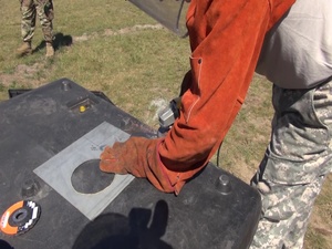 Soldiers From the Michigan National Guard's 1073rd Maintenance Company Conduct Allied Trades Operations