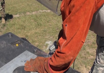 Soldiers From the Michigan National Guard's 1073rd Maintenance Company Conduct Allied Trades Operations