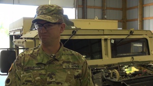 Michigan National Guard Soldiers Conduct Maintenance on Military Vechicles