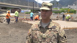 B-roll  Military and Contractors Kick Start Kahauiki Village Project to Relocate Homeless