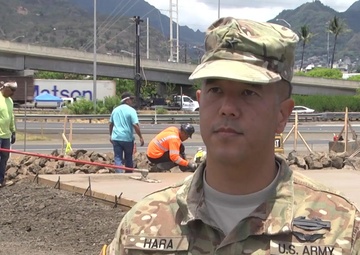 B-roll  Military and Contractors Kick Start Kahauiki Village Project to Relocate Homeless