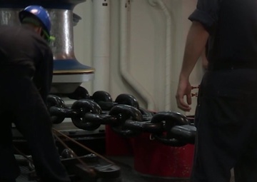 USS America Deck Department Works in Singapore