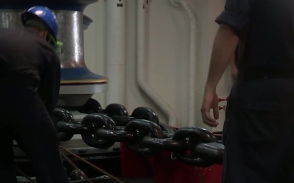 USS America Deck Department Works in Singapore