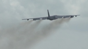 B-52 Stratofortress in flight operations.