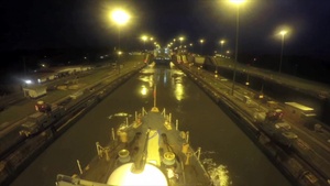 USCGC Tampa Panama Canal Time-Lapse Video