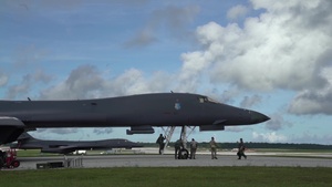 B-1B Lancer on the flight line