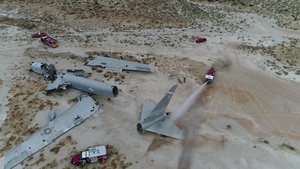 Small UAS helps Edwards fire fighters train