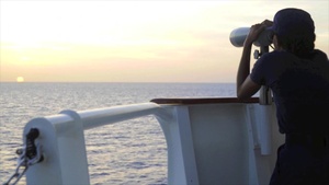 Caribbean Sunsets on USCGC Tampa