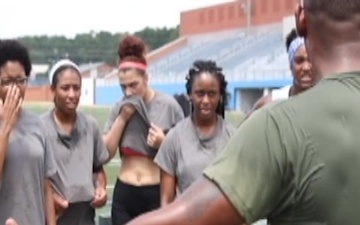 Marines conduct CFT at Fayetteville State University, NC
