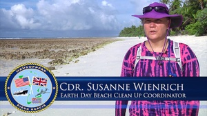 Diego Garcia Earth Day Beach Cleanup