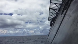 USS Coronado Harpoon Missile Launch Clip 5