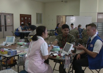 American, Japanese Red Cross Collects Blood for Japanese Hospitals (Package/Pkg)
