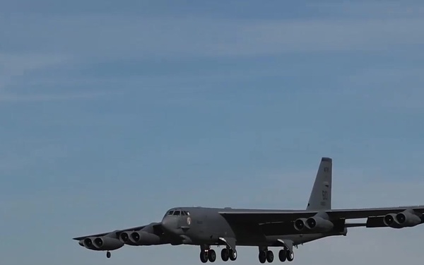Ample Strike B-52 2nd Day Flight B-Roll