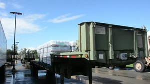 B-Roll...Louisiana Guardsmen provide commodities to distribution points for Harvey relief