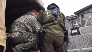 B-Roll...Louisiana Guardsmen assist in Texas nursing home evacuation