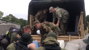 B-Roll...Louisiana Guardsmen assist in Texas nursing home evacuation