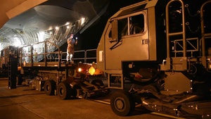 C-17 Arrives at Little Rock AFB for Hurricane Harvey relief