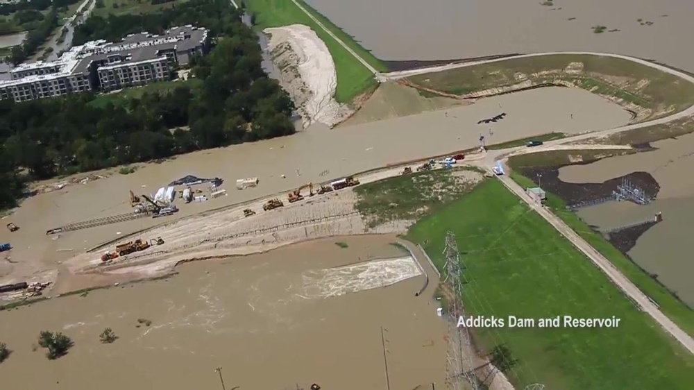 DVIDS Video Aerial imagery from Addicks and Barker Dam and