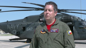 Navy MH-53E participates on Hurricane Harvey Relief Operations