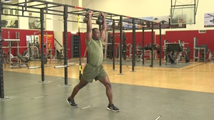 Kettlebell Overhead Split Squat