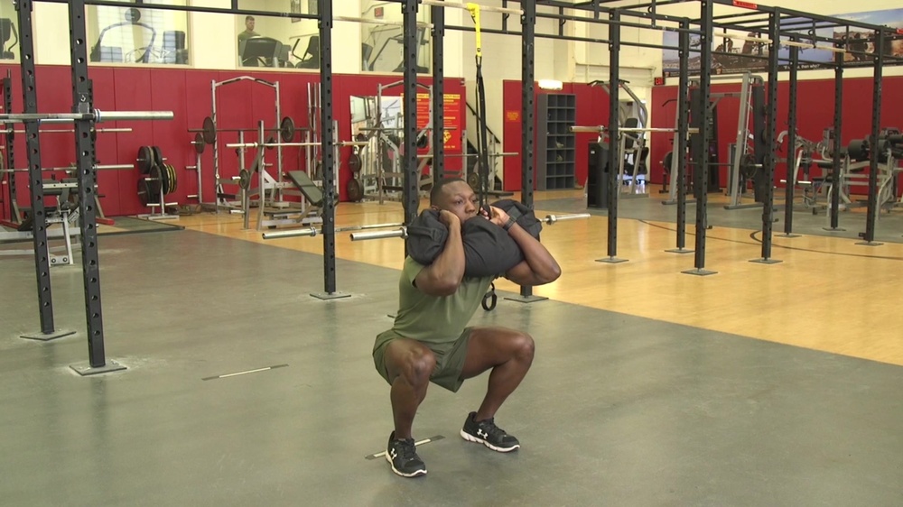 DVIDS Video Sandbag Front Squat