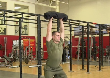 Sandbag Overhead Squat