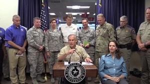 Officials Brief Reporters on Hurricane Harvey