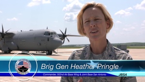 Royal Canadian Air Force CC-130J delivers Hurricane Harvey relief supplies to JBSA-Lackland, Kelly Field