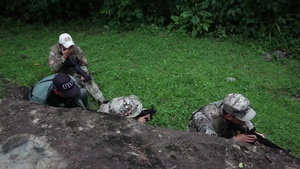 B-Roll: U.S. Marines with SPMAGTF-SC conduct training with Panamanian service members
