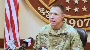 Oklahoma National Guard leadership discusses Hurricane Harvey Relief Operations