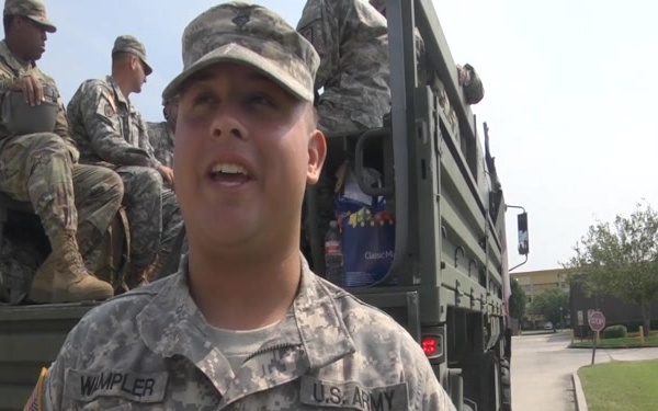 Hurricane Harvey Support SPC Kyle Wampler (712th MP) Interview