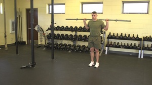 Barbell Diagonal Lunge