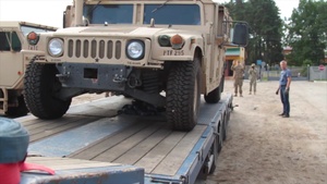 Rapid Trident 2017 - Equipment and Personnel Arrive in Ukraine B-roll