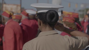 Marine Week Detroit Mural Unveiling Ceremony