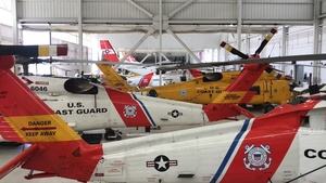 Coast Guard aircrews pre stage aircraft in Mobile, Alabama in preparation for Hurricane Irma response