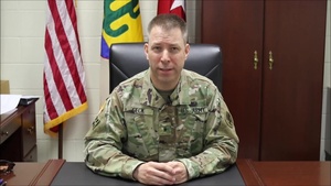 103rd Expeditionary Sustainment Command Commanding General Message